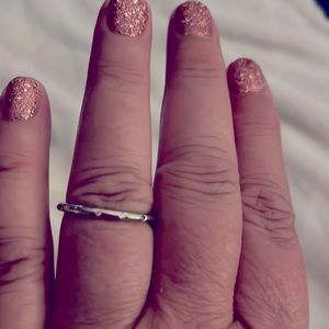 Cute ring with tiny crystals.